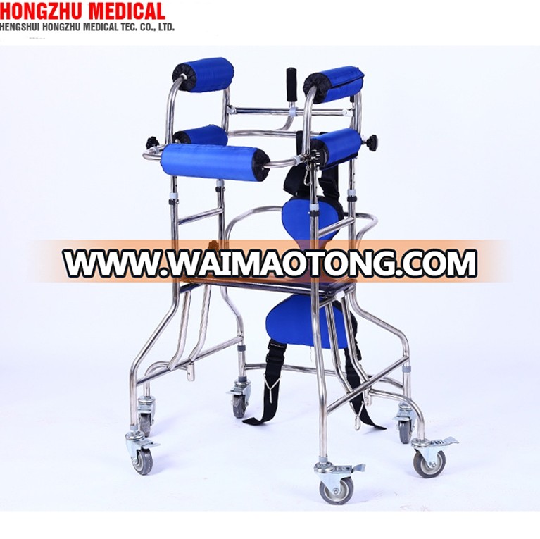 Hight quality stainless steel height adjustable adult under arm walking aid devices elderly walkers