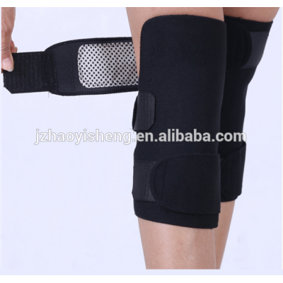 Neoprene tourmaline heated knee pads magnetic knee support